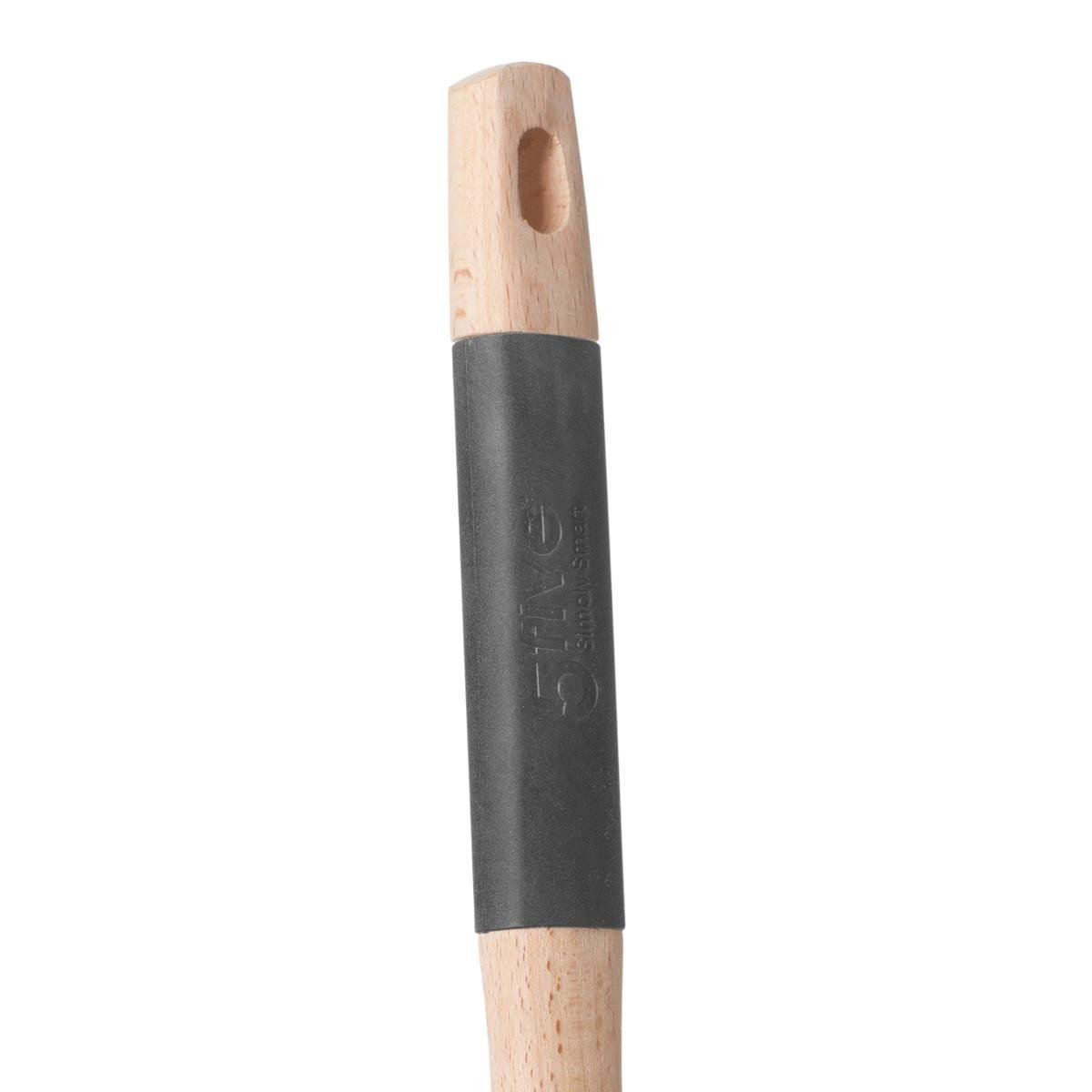 Κουτάλα σπαγγέτι σιλικόνης με ξύλινη λαβή