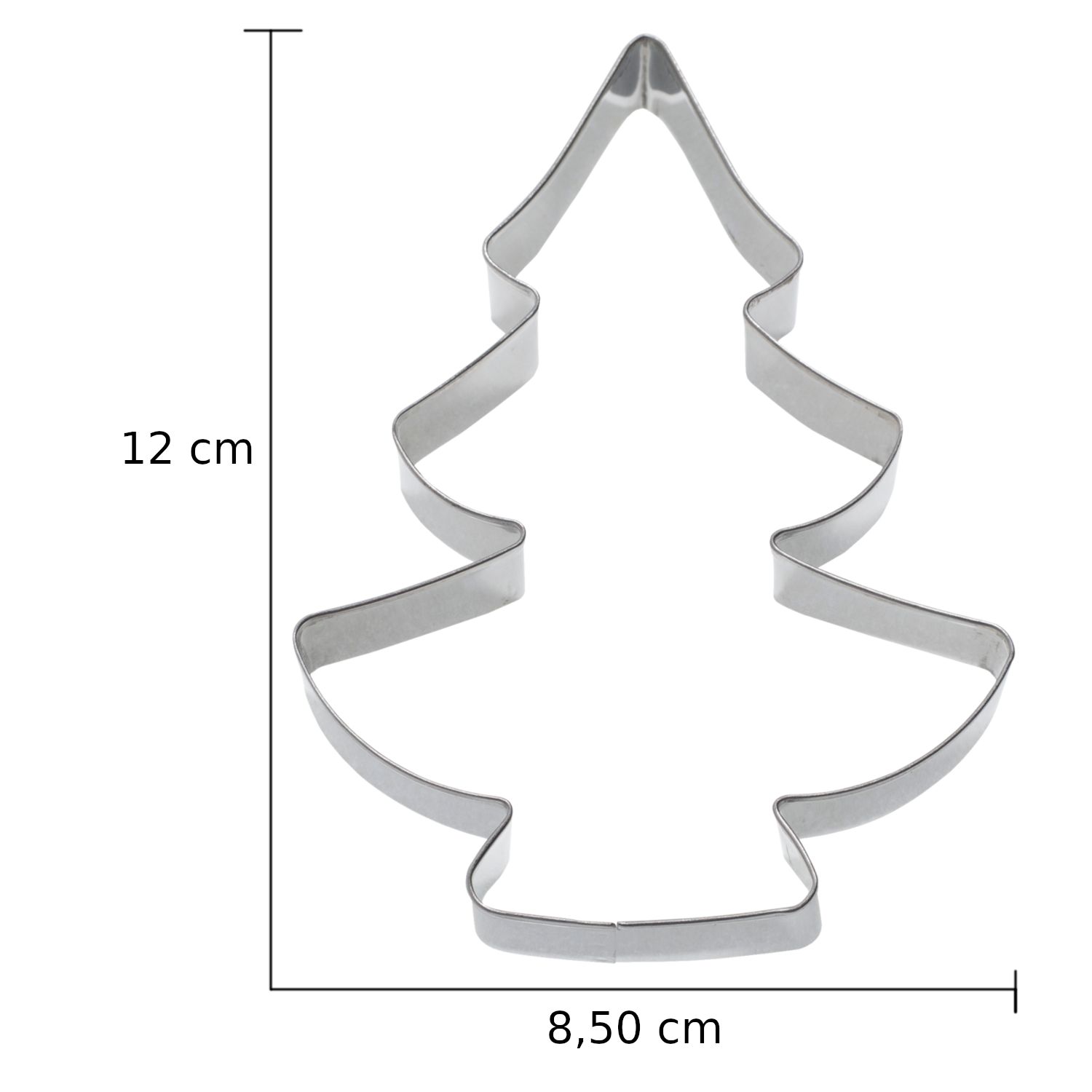 Κουπάτ ανοξείδωτο χριστουγεννιάτικο δέντρο 12cm Νο 3516