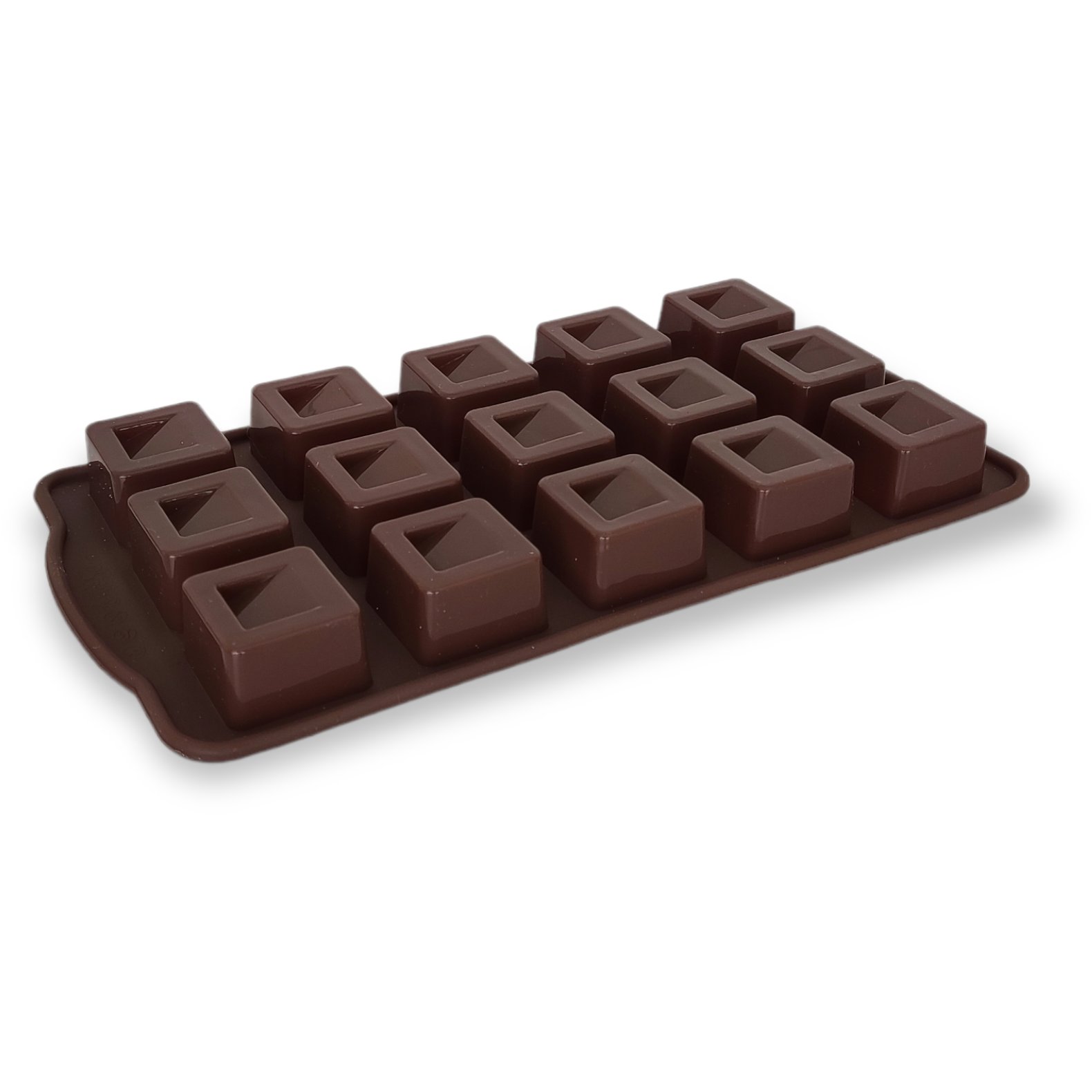 Φόρμα σιλικόνης για σοκολατάκια τετράγωνα