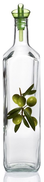 Olive μπουκάλι λαδιού γυάλινο 1L