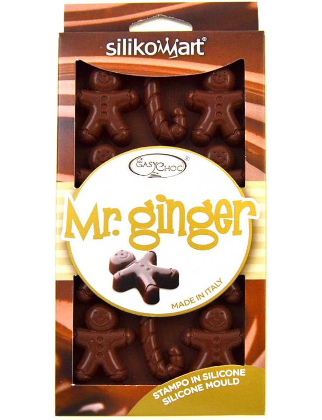 Φόρμα σιλικόνης για σοκολατάκια Mr Ginger