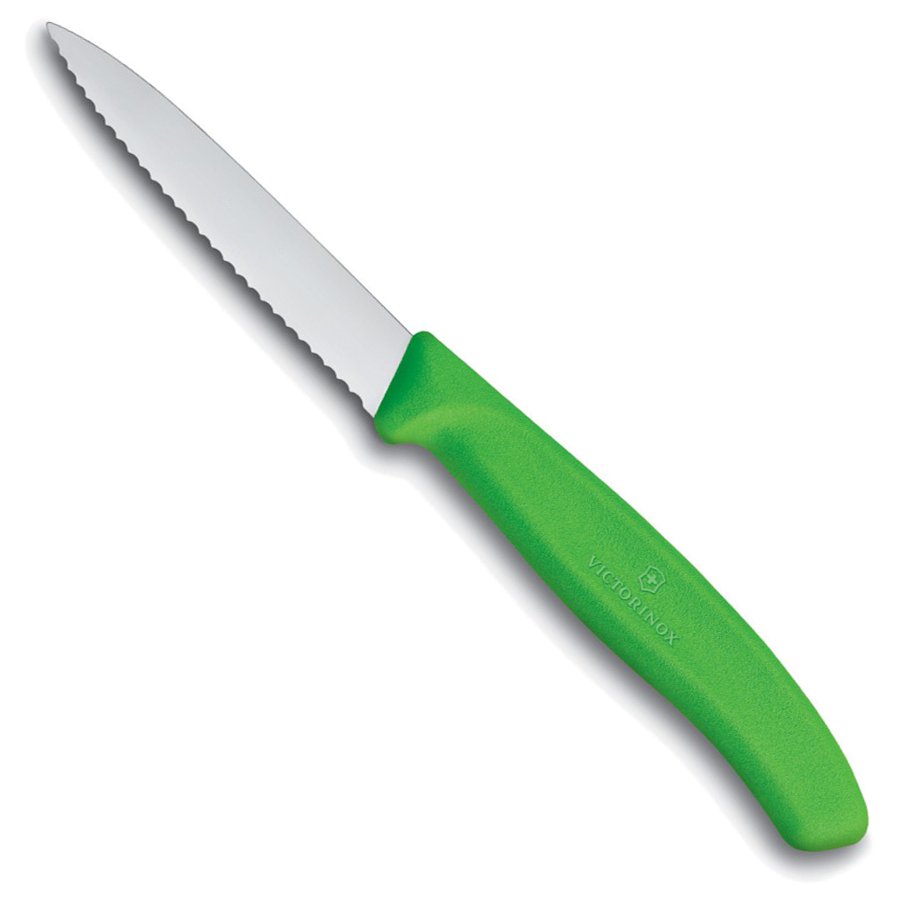 Μαχαίρι Victorinox πριονωτό 8 cm πράσινη λαβή 6.7636.L114