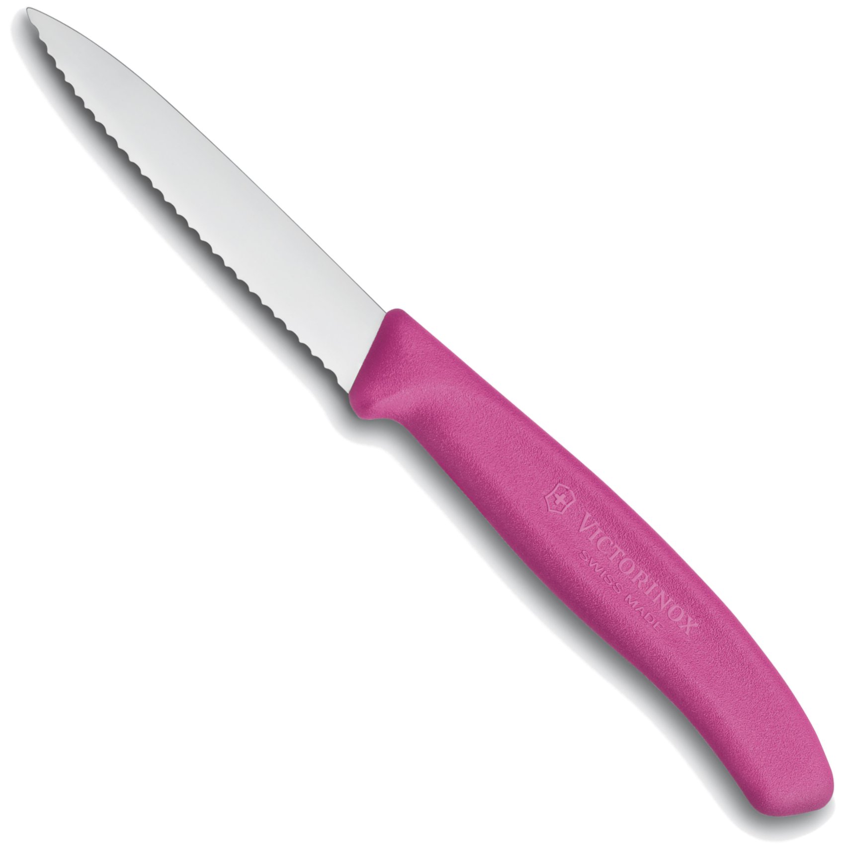 Μαχαίρι Victorinox πριονωτό 8 cm ροζ λαβή 6.7636.L115