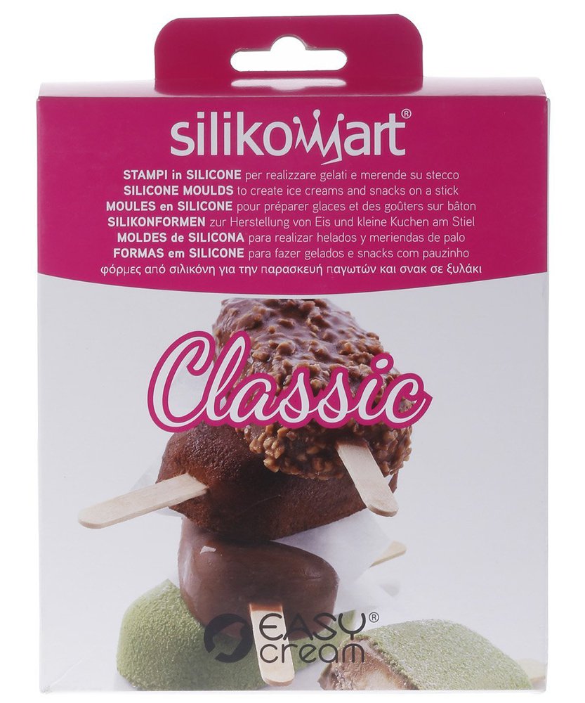 Φόρμα σιλικόνης για παγωτό ξυλάκι Silikomart Classic GEL01