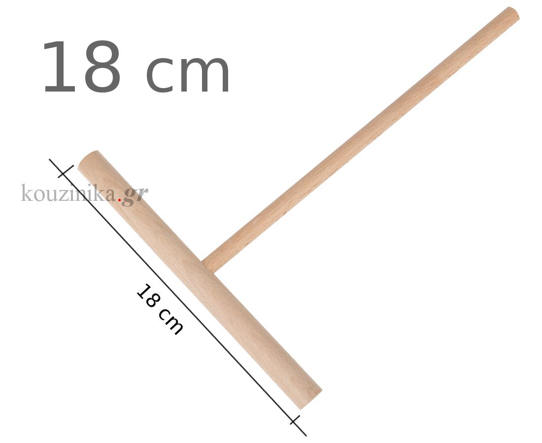Ξύλινο εργαλείο απλώματος κρέπας σε σχήμα Τ
