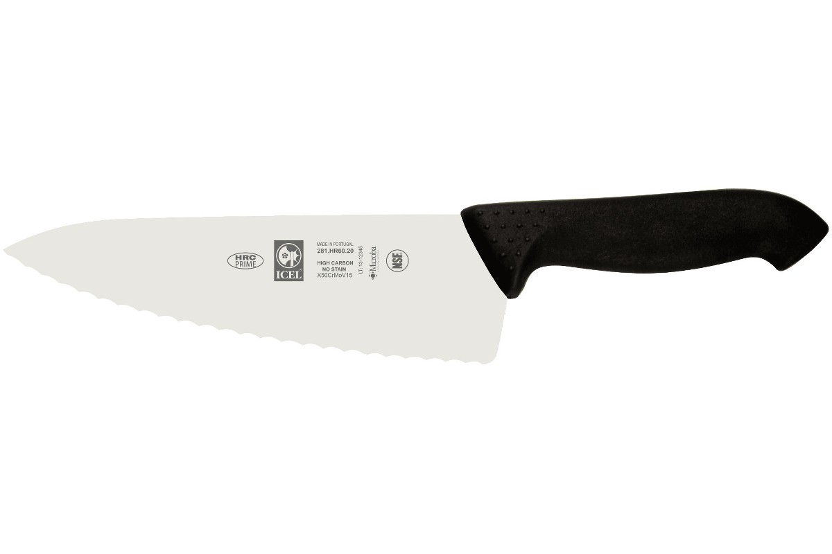 Μαχαίρι του σεφ με οδοντωτή λάμα 20 cm Icel HRC Prime