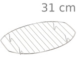Σχάρα οβάλ ανοξείδωτη με πόδι 31 cm