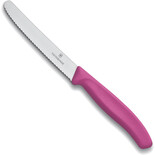 Μαχαίρι Victorinox πριονωτό 11 cm ροζ λαβή 6.7836.L115