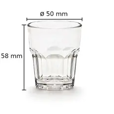 Σετ 6 ποτήρια σφηνάκι King Glass Casablanca 37cc