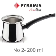 Μπρίκι Νο2 200ml Homebliss Pyramis 18/10 Inox
