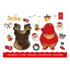 Decora πλαστικά κουπάτ σετ 2 τεμ. Αγ. Βασίλης & τάρανδος