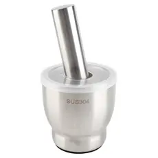 Γουδί με γουδοχέρι INOX με διπλό τοίχωμα Φ 10,5 cm