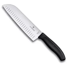 Μαχαίρι Victorinox Santoku με αυλάκια 17 εκ. μαύρη λαβή