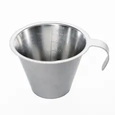 Μεζούρα ανοξείδωτη κωνική με λαβή 250ml