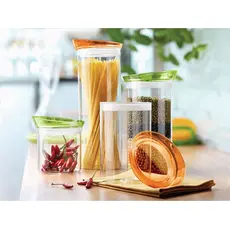 Soffio βάζο γυάλινο με καπάκι πράσινο 1,5 L
