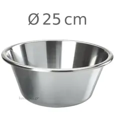 Μπωλ κωνικό Inox 18/10 Φ 25cm-3L