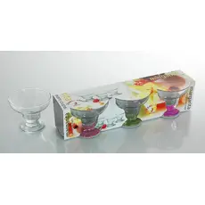 Σετ 3 γυάλινα μπολ παγωτού margarita 295ml