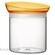 Soffio βάζο γυάλινο με καπάκι πορτοκαλί 0,65 L