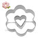 Κουπάτ ανοξείδωτο λουλούδι με καρδιά 2D