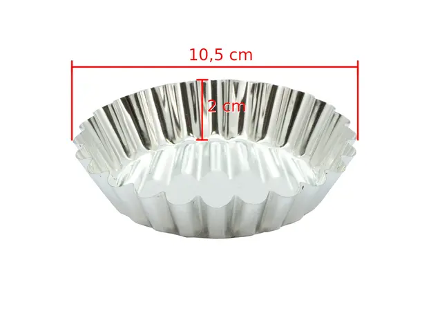 Σετ 6 ατομικά φορμάκια τάρτας Φ 11 cm