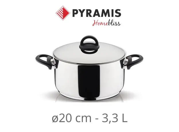 Χύτρα Ν.20 3,3L Homebliss Pyramis 18/10 INOX