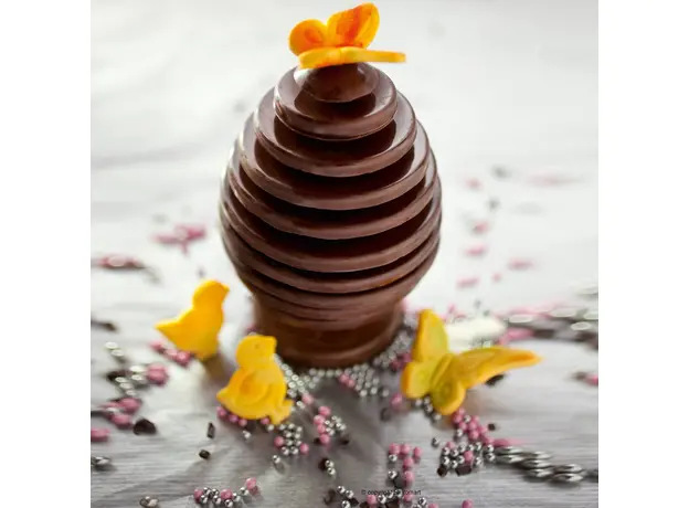 Φόρμα σιλικόνης τρισδιάστατο αυγό Silikomart 3d Egg Choc