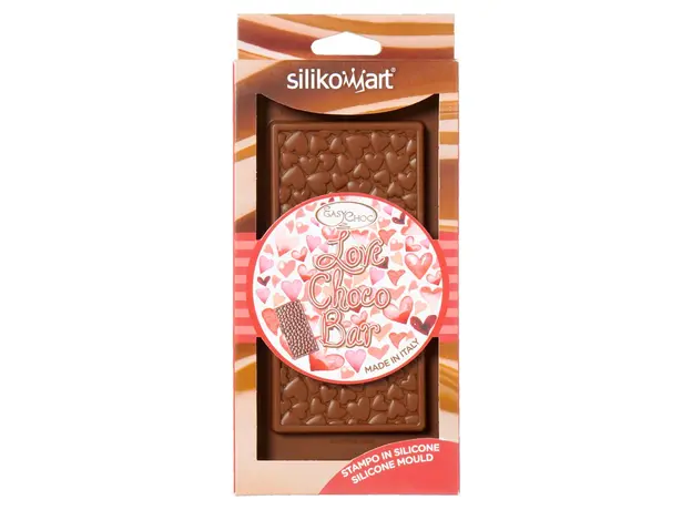 Φόρμα σιλικόνης Silikomart Love Choco Bar SCG038