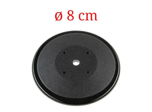 Ροζέτα μεγάλη Junior μαύρη Φ 8cm
