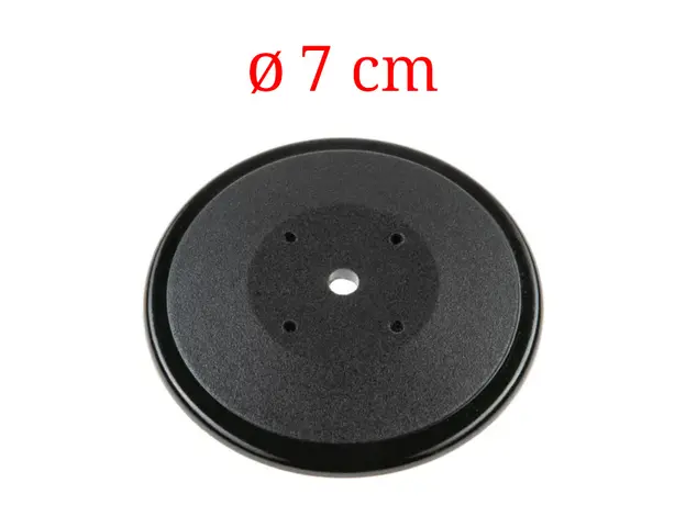 Ροζέτα μικρή Junior μαύρη Φ 7cm