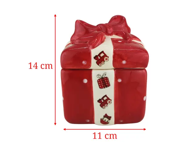 Μπισκοτιέρα τετράγωνη Xmas Gift