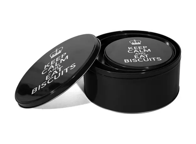 Μεταλλικά κουτιά Keep Calm And Eat Biscuits σετ 3 τεμ.