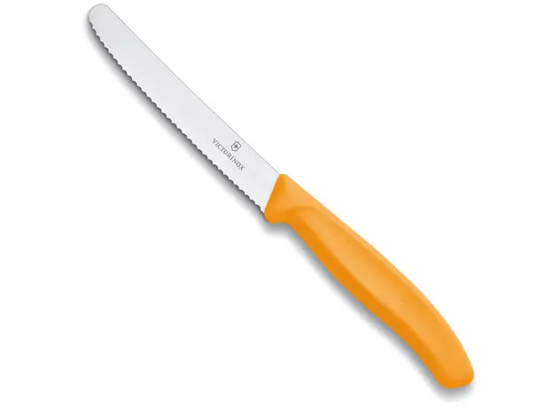 Μαχαίρι Victorinox πριονωτό 11 cm πορτοκαλί λαβή 6.7836.L119