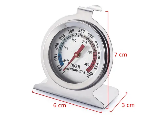 Θερμόμετρο φούρνου ανοξείδωτο 50-300 °C