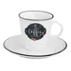 Φλυτζάνι Coffee με πιάτο 300ml Kitchen Basic
